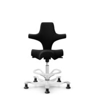 HÅG Capisco 8106 - Cura Loop (Gabriel) - Polyester recyclé - CLP60999 Black - Blanc - 265 mm (hauteur d’assise 53–79 cm) - Patins thumbnail