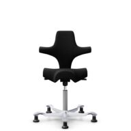 HÅG Capisco 8106 - Cura Loop (Gabriel) - Poliéster reciclados - CLP60999 Black - Silver - 200 mm (seat height 46-64cm) - Glides thumbnail