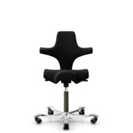 HÅG Capisco 8106 - Cura Loop (Gabriel) - Poliéster reciclados - CLP60999 Black - Moss Grey - 150mm (seat height 40–55cm) - Hard castors for soft floors thumbnail