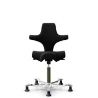 HÅG Capisco 8106 - Cura Loop (Gabriel) - Polyester recyclé - CLP60999 Black - Moss Grey - 200 mm (hauteur d’assise 46–64 cm) - Patins thumbnail