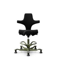 HÅG Capisco 8106 - Cura Loop (Gabriel) - Polyester recyclé - CLP60999 Black - Moss Grey - 200 mm (hauteur d’assise 46–64 cm) - Patins thumbnail