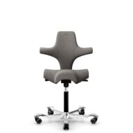HÅG Capisco 8106 - Cura Loop (Gabriel) - Recycled Polyester - CLP61168 Beige-grey - Black - 150mm (seat height 40–55cm) - Soft castors for hard floors thumbnail