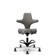 HÅG Capisco 8106 - Cura Loop (Gabriel) - Recycled Polyester - CLP61168 Beige-grey - Black - 200 mm (seat height 46-64cm) - Glides thumbnail
