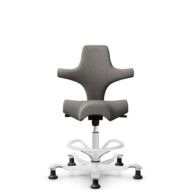 HÅG Capisco 8106 - Cura Loop (Gabriel) - Poliéster reciclados - CLP61168 Beige-grey - White - 200 mm (seat height 46-64cm) - Glides thumbnail