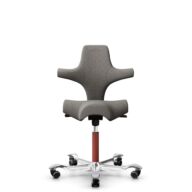 HÅG Capisco 8106 - Cura Loop (Gabriel) - Polyester recyclé - CLP61168 Beige-grey - Blush Rose - 200 mm (hauteur d’assise 46–64 cm) - Roues dures pour sols souples thumbnail