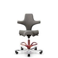 HÅG Capisco 8106 - Cura Loop (Gabriel) - Recycled Polyester - CLP61168 Beige-grey - Blush Rose - 265 mm (seat height 53-79cm) - Soft castors for hard floors thumbnail