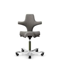 HÅG Capisco 8106 - Cura Loop (Gabriel) - Poliéster reciclados - CLP61168 Beige-grey - Moss Grey - 200 mm (seat height 46-64cm) - Soft castors for hard floors thumbnail