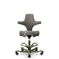 HÅG Capisco 8106 - Cura Loop (Gabriel) - Polyester recyclé - CLP61168 Beige-grey - Moss Grey - 265 mm (hauteur d’assise 53–79 cm) - Roues dures pour sols souples thumbnail