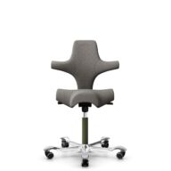 HÅG Capisco 8106 - Cura Loop (Gabriel) - Poliester z recyklingu - CLP61168 Beige-grey - Moss Grey - 265 mm (seat height 53-79cm) - Soft castors for hard floors thumbnail