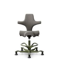HÅG Capisco 8106 - Cura Loop (Gabriel) - Recycled Polyester - CLP61168 Beige-grey - Moss Grey - 265 mm (seat height 53-79cm) - Glides thumbnail