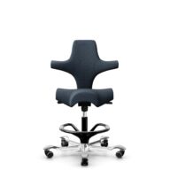 HÅG Capisco 8106 - Cura Loop (Gabriel) - Recycled Polyester - CLP66165 Blue - Black - 200 mm (seat height 46-64cm) - Soft castors for hard floors thumbnail