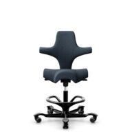 HÅG Capisco 8106 - Cura Loop (Gabriel) - Recycled Polyester - CLP66165 Blue - Black - 265 mm (seat height 53-79cm) - Soft castors for hard floors thumbnail