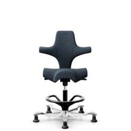 HÅG Capisco 8106 - Cura Loop (Gabriel) - Recycled Polyester - CLP66165 Blue - Black - 265 mm (seat height 53-79cm) - Glides thumbnail