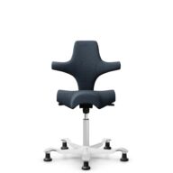 HÅG Capisco 8106 - Cura Loop (Gabriel) - Recycled Polyester - CLP66165 Blue - White - 265 mm (seat height 53-79cm) - Glides thumbnail