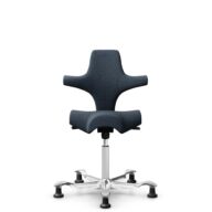 HÅG Capisco 8106 - Cura Loop (Gabriel) - Recycled Polyester - CLP66165 Blue - White - 265 mm (seat height 53-79cm) - Glides thumbnail