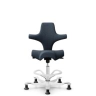 HÅG Capisco 8106 - Cura Loop (Gabriel) - Recycled Polyester - CLP66165 Blue - White - 265 mm (seat height 53-79cm) - Glides thumbnail
