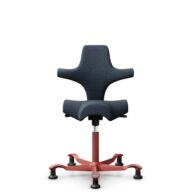 HÅG Capisco 8106 - Cura Loop (Gabriel) - Recycled Polyester - CLP66165 Blue - Blush Rose - 150mm (seat height 40–55cm) - Glides thumbnail