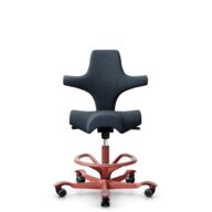 HÅG Capisco 8106 - Cura Loop (Gabriel) - Polyester recyclé - CLP66165 Blue - Blush Rose - 200 mm (hauteur d’assise 46–64 cm) - Roues souples pour sols durs thumbnail