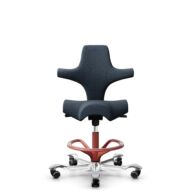 HÅG Capisco 8106 - Cura Loop (Gabriel) - Recycled Polyester - CLP66165 Blue - Blush Rose - 200 mm (seat height 46-64cm) - Soft castors for hard floors thumbnail