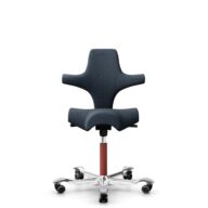 HÅG Capisco 8106 - Cura Loop (Gabriel) - Polyester recyclé - CLP66165 Blue - Blush Rose - 265 mm (hauteur d’assise 53–79 cm) - Roues souples pour sols durs thumbnail