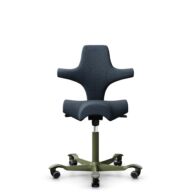 HÅG Capisco 8106 - Cura Loop (Gabriel) - Recycled Polyester - CLP66165 Blue - Moss Grey - 200 mm (seat height 46-64cm) - Hard castors for soft floors thumbnail