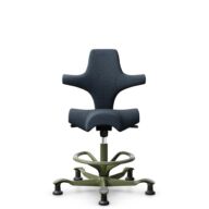 HÅG Capisco 8106 - Cura Loop (Gabriel) - Polyester recyclé - CLP66165 Blue - Moss Grey - 200 mm (hauteur d’assise 46–64 cm) - Patins thumbnail