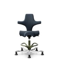 HÅG Capisco 8106 - Cura Loop (Gabriel) - Polyester recyclé - CLP66165 Blue - Moss Grey - 265 mm (hauteur d’assise 53–79 cm) - Patins thumbnail