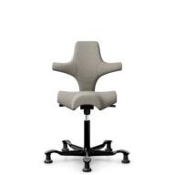 HÅG Capisco 8106 - Mainline Flax (Camira) - Wool / Flax - MLF002 Beige-Grey - Black - 150mm (seat height 40–55cm) - Glides thumbnail