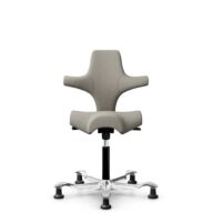 HÅG Capisco 8106 - Mainline Flax (Camira) - Wool / Flax - MLF002 Beige-Grey - Black - 200 mm (seat height 46-64cm) - Glides thumbnail