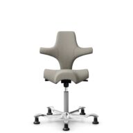 HÅG Capisco 8106 - Mainline Flax (Camira) - Wool / Flax - MLF002 Beige-Grey - Silver - 150mm (seat height 40–55cm) - Glides thumbnail