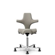 HÅG Capisco 8106 - Mainline Flax (Camira) - Lana / Lino - MLF002 Beige-Grey - Silver - 265 mm (seat height 53-79cm) - Glides thumbnail