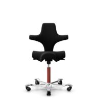 HÅG Capisco 8106 - Cura Loop (Gabriel) - Poliester z recyklingu - CLP60999 Black - Blush Rose - 200 mm (seat height 46-64cm) - Soft castors for hard floors thumbnail