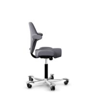 HÅG Capisco 8106 - Xtreme (Camira) - Recycled Polyester - EXR081 - Grey - Black - 265 mm (seat height 53-79cm) - Hard castors for soft floors thumbnail