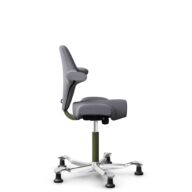 HÅG Capisco 8106 - Xtreme (Camira) - Recycled Polyester - EXR081 - Grey - Moss Grey - 150mm (seat height 40–55cm) - Glides thumbnail