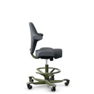HÅG Capisco 8106 - Select (Gabriel) - Wol / Polyamide - SC60003 - Grey - Moss Grey - 200 mm (Zithoogte 46-64mm) - Zachte wielen t.b.v. harde vloeren thumbnail