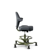 HÅG Capisco 8106 - Select (Gabriel) - Laine / Polyamide - SC60003 - Grey - Moss Grey - 200 mm (hauteur d’assise 46–64 cm) - Patins thumbnail