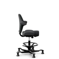 HÅG Capisco 8106 - Select (Gabriel) - Wool / Polyamide - SC60051 - Charcoal - Black - 200 mm (seat height 46-64cm) - Glides thumbnail