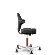 HÅG Capisco 8106 - Select (Gabriel) - Laine / Polyamide - SC60051 - Charcoal - Blush Rose - 265 mm (hauteur d’assise 53–79 cm) - Patins thumbnail