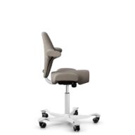 HÅG Capisco 8106 - Select (Gabriel) - Wool / Polyamide - SC60129 - Beige - White - 265 mm (seat height 53-79cm) - Hard castors for soft floors thumbnail