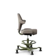 HÅG Capisco 8106 - Select (Gabriel) - Wol / Polyamide - SC60129 - Beige - Moss Grey - 265 mm (Zithoogte 53-79cm) - Glijdoppen thumbnail