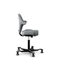 HÅG Capisco 8106 - Select (Gabriel) - Lana / Poliamida - SC60131 - Light ash grey - Black - 150mm (seat height 40–55cm) - Glides thumbnail
