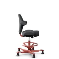 HÅG Capisco 8106 - Select (Gabriel) - Wol / Polyamide - SC60134 Dark Grey - Blush Rose - 200 mm (Zithoogte 46-64mm) - Glijdoppen thumbnail
