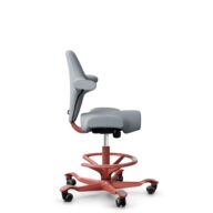 HÅG Capisco 8106 - Select (Gabriel) - Laine / Polyamide - SC60139 - Light grey - Noir - 200 mm (hauteur d’assise 46–64 cm) - Roues souples pour sols durs thumbnail