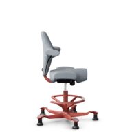 HÅG Capisco 8106 - Select (Gabriel) - Laine / Polyamide - SC60139 - Light grey - Noir - 265 mm (hauteur d’assise 53–79 cm) - Patins thumbnail