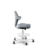 HÅG Capisco 8106 - Select (Gabriel) - Wool / Polyamide - SC60139 - Light grey - Silver - 265 mm (seat height 53-79cm) - Glides thumbnail