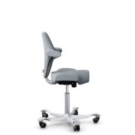 HÅG Capisco 8106 - Select (Gabriel) - Laine / Polyamide - SC60139 - Light grey - Blush Rose - 265 mm (hauteur d’assise 53–79 cm) - Roues souples pour sols durs thumbnail