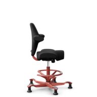 HÅG Capisco 8106 - Select (Gabriel) - Laine / Polyamide - SC60999 - Black - Blush Rose - 200 mm (hauteur d’assise 46–64 cm) - Patins thumbnail