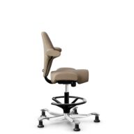 HÅG Capisco 8106 - Select (Gabriel) - Wol / Polyamide - SC61184 - Light brown - Zwart - 200 mm (Zithoogte 46-64mm) - Glijdoppen thumbnail