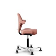 HÅG Capisco 8106 - Select (Gabriel) - Wool / Polyamide - SC64213 - Light blush - Black - 150mm (seat height 40–55cm) - Glides thumbnail