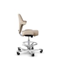 HÅG Capisco 8106 - Select (Gabriel) - Wol / Polyamide - SC61188 - Light beige - Framekleur - Zilver - Gasveer - 200 mm (Zithoogte 46-64cm) - Vloercontact - Zachte wielen t.b.v. harde vloeren - Voetenring - Ja, in framekleur - Voetster - Ja, voetster in... thumbnail